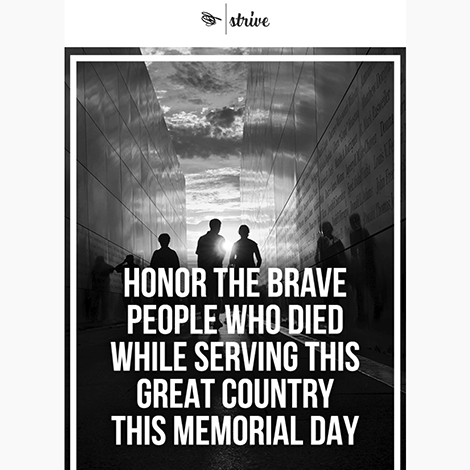 Honor the People Memorial Day Message